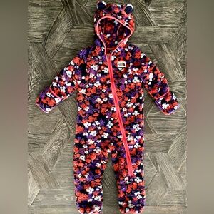 North Face Campshire fleece one piece (18-24 months)